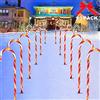 LICHENGTAI 12 Pezzi Candy Cane Pathway Luci, Candy Cane Lights Decorazioni LED Yard Prato Markers Marcatori di Percorso di Caramelle allaperto Luci Natalizie per Esterni, Luci Decorazione di Natale