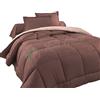 Tata Home Judit Trapunta Tinta Unita Duble Face Invernale Imbottita 350 gr/mq 100% Morbida Microfibra di Poliestere Misura 1 Piazza Letto Singolo 180x260 cm Colore Marrone Panna
