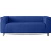 Milica Copridivano compatibile con divano IKEA Klippan e simili con braccioli alti | Modello Aruba | Tessuto elasticizzato lavabile | Vestibilità perfetta | Colore Blu