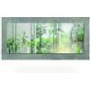 Mar.c.a. Design - Specchio Rettangolare da Parete con Cornice in Legno Nobilitato Grigio Cemento 177x86 cm - Made in Italy