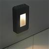 Partenopeautensili® Faretto a led da esterno luce per giardino sentieri passaggi segnapasso luce 12w scale parete vialetti giardino muro ip65 (Luce Calda 3000K, Nero)