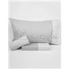 Bassetti Completo Letto Matrimoniale 2 Due PIAZZE Dream 100% Cotone Sopra + Sotto + 2 FEDERE (grigio)