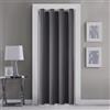 GYROHOME Tende in tinta unita grigie, tendaggi oscuranti, colore grigio, con occhielli solidi, trattamento oscurante, pannello singolo, per porte e finestre, 132 x 213 cm