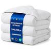 Amazinggirl Piumino letto matrimoniale o singolo 200x220 cm - trapunta estivo et piumone leggera bianco caldo Plumino 200 x 220 cm Oeko-Tex