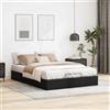 IKAYAA Letto Matrimoniale 140x200 con Contenitore Letto Idraulico con Rete a Doghe e Telaio-Nero-140 x 200 cm