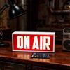 wpdash ON AIR Luce LED Cartello Decorazione da Parete On Air Sign per Vlogger Youtube Stars Home Studio Registrazione Radio Bar Pub Casa, Facile Interruttore ON/OFF e funziona Alimentazione USB