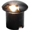 Planetitaly Faretto da Incasso LED 1W IP67 Singola Finestra 3000K Nero per Esterni Giardino