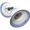 VANNI LAMPADARI - Applique da Parete Interno Mimosa - Lampada da Parete Orientabile con Snodo- in Ceramica Decorata a Mano - Applique Camera da Letto per Bagno, Cucina, Soggiorno- Blu