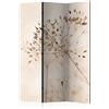 murando - Paravento Decorativo Monofacciale Piante 135x172 cm 3 Pannelli Divisori - Stampa su un Lato su Tela in TNT - Separe Divisorio per la Casa Simpatici Legno - Tendenze b-C-1015-z-b