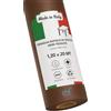 Gef Aura - 1 Rotolo Tovaglia Monouso Professionale in TNT Spunbond 50 g/m², Idrorepellente e Resistente, Taglio su Misura 1,2x20 m, Made in Italy, Ideale per Catering Eventi Ristoranti, Marrone
