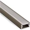 SOTECH 3 x Profilo-11 LED Finitura in Acciaio Inox 2000 x 14 x 7 mm con Copertura Opaca per Strisce LED Profilo in Alluminio Profilo Montaggio a Superficie di SO-TECH®
