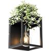Qazqa cage rack - Appliques Industriale - 1 luce - L 20 cm - Nero - Industriale - Soggiorno I Camera da letto I Sala da Pranzo I Cucina