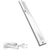 Evotrade Luminella Sottopensile LED Marbella con Dimmer Tattile e ON/OFF a Sfioramento - Luce Regolabile 3000-6500K, Lunghezza 60 cm, Cavo 1,5 m con Spina Europea, per Cucina e Ufficio
