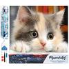 Figured'Art Diamond Painting Art 5D kit completo 40x50cm Tela Arrotolata Interamente da Ricoprire di Diamonds Quadrati - Piccolo Gatto Curioso - Pittura Diamante - Attività Creativa per Adulti