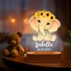 Custom Luce Notturna Bambini Personalizzata - Luce notturna Lampada Animale, Idee Regali Battesimo, Regalo Battesimo Bimbo, Regali Nascita Bimba, Compleanno Regalo Natale per Neonati, Elefante 3