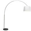 Qazqa Booglamp XXL - Lampada da terra arco Moderno - 1 luce - H 2470 mm - Acciaio - Moderno - Soggiorno