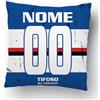love print Cuscino Tifoso Calcio Serie a Tifoso Interista,Milanista, Romanista con nome e numero personalizzabile logo Stampa full print (40X40 QUADRATO) (Tifoso Sampdoria)