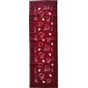 SalGiu Runner Cucina Tavolo Decorativo Fantasia in Cotone Rettangolare 45x140 cm (Cuori Bordeaux)