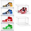 HAND Espositore per Scarpe Trasparente in Acrilico Rigido - Box Impilabile con Chiusura Magnetica, Scatola Porta Scarpe Salvaspazio per Sneakers, Borse e Accessori (4 Box, LARGE)