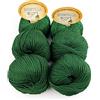 woolove Tricot Cafè Set 6 Scintilla - Filato in Puro Cotone Supermercerizzatoe Antipilling - per Maglieria e Uncinetto - Ferri/Uncinetto 3.50/4.50 mm - 6 Gomitoli da 50g (113m) - Verde Scuro 95, 6 Pezzi