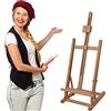Artina Cavalletto pittorico da Tavolo Metz - pregiato Legno massello di faggio Tele Max. 62cm, inclinabile - per artisti