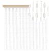 PALUPLUS Tenda a Perline Antimosche, frange con perline in PVC, misura 120x230 cm, tenda per porte e finestre, moschiera a pannello, catenelle a caduta, zanzariera per insetti -3825 (Trasparente)