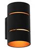 Qazqa pia - Appliques Moderno - 1 luce - L 8 cm - Nero - Moderno - Soggiorno I Camera da letto I Sala da Pranzo I Cucina