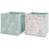 Vicco Scatola pieghevole, Turchese, 30 x 30 cm | Set di 2, adatto ai sistemi di scaffalature con foro integrato per maniglia