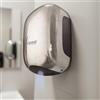 HDcasa Asciugamani Elettrico Automatico Vama Smart Jet Mini 900W, Riscaldamento Rapido, Termoarredo Bagno Compatto Fai da Te Made in Italy, arredo Bagno, Aria Calda, Cromato Satinato