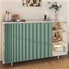 Generic Tende Per Armadietti Tende Corte Per La Cucina Tende Antipolvere Per Armadietti Tende Impermeabili Per Il Bagno Tende Multifunzionali Con Binari Scorrevoli(Size:W:70 x H:100cm,Color:Verde)