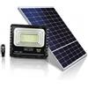 K2 STORE - Faro LED Esterno con Pannello Solare 500W Faretto Solare Crepuscolare E Sensore Di Movimento IP66