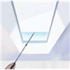 TIPIACE Nido d'ape cellulare manuale del tetto lucernario, Mezzo Blackout per tenda di stoffa impermeabile per Skylight, dimensioni personalizzate(white 93020A)