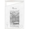 CLAMARO SFR35 Cornice con giunti nascosti per telaio a cuneo da 50x50 cm | Bianco Argento | Cornice in legno MDF per tele a telaio con supporto e materiale di montaggio incluso