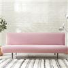 Hiseng Copridivano Senza Braccioli 3 Posti Elasticizzato Fodere Coperture Divano Letto Pieghevole Clic Clac Universale Lavabile Rimovibile Anti Scivolo Copri (L:180-200cm,Rosa)