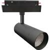 TOT ELECTRIC FARETTO PROIETTORE LED COB 24W da incasso per Binario Magnetico elettrificato nero illuminazione a bassa tensione 48V orientabile Luce Naturale 4000k