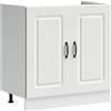 vidaXL Mobile Base lavello Kalmar Bianco 80x46x81,5 cm in Truciolato, Mobile Base Cucina, lavello Cucina Mobile Base, lavello Base
