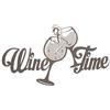 Arti & Mestieri Wine Time - Orologio da Parete di Design 100% Made in Italy - in Ferro, 67 x 35 cm - Fango e Avorio