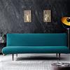 Hiseng Copridivano Senza Braccioli 3 Posti Elasticizzato Fodere Coperture Divano Letto Pieghevole Clic Clac Universale Lavabile Rimovibile Anti Scivolo Copri (M:150-175cm,blu pavone)