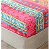 Chickwin Chickw11 Lenzuola 120x200, Lenzuolo Sotto con Angoli Elasticizzato, Bohemien Lenzuola di Microfibra Profonde 30cm, Rosso