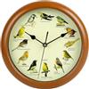 Syfunlv Orologio da parete silenzioso, canto degli uccelli, chic da parete, con 12 uccelli canori, foto naturali, decorazione per la casa, orologio decorativo, silenzioso, adatto per soggiorno e camera da