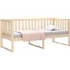 vidaXL Dormeuse Senza Materasso 100x200 cm in Legno Massello di Pino