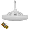Generic Ventilatori da soffitto - Ventilatore da soffitto con attacco E27 | Ventilatore da soffitto a basso profilo con luce LED e telecomando, ventilatore da soffitto con montaggio a incasso per la casa