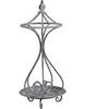 milani home - portaombrelli in acciaio bianco ossidato, stile shabby chic, per ingresso, veranda, portico, casa e locali