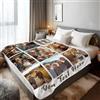 Stepdiy Coperta Personalizzata con Foto 150x200cm | Plaid Personalizzato con 9 Foto e Parole | Coperte Personalizzate Extra Large per Mamma Papà Nonno Nonna per il Compleanno