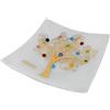Sospiri Venezia Svuotatasche Albero della Vita in Vetro di Murano Murrine e Oro Idea Regalo Piatto Vassoio Decorativo Made Italy Portaoggetti Soprammobile Bomboniere Cerimonia 29X29 cm