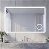 NeoArt Specchio Bagno con Luce LED Antiappannamento 3 Temperature Colore 3000K-6500K Dimmerabile 10%-100% Lente Touch con Memoria HD Specchio bagno LED IP44 IP65 Impermeabile 100x60cm