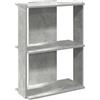 vidaXL Libreria 3 Ripiani Grigio Cemento 60x30x80 cm Multistrato, libreria 3 Ripiani, Mobile di conservazione, credenza, Mobile portaoggetti