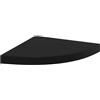 vidaXL Scaffale Angolare a Parete Nero 35x35x3,8 cm in MDF