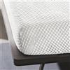 BANZAII TEXTILE INNOVATOR ONLINE Banzaii Coprimaterasso Francese Imbottito Antistress Massaggiante, 140/150 cm x 190/200 cm, Made in Italy