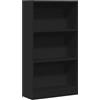 vidaXL Libreria Nera 60x24x109 cm in Truciolato, Mobile Porta Libri, scaffale per Libri, Mobile portaoggetti, Porta Libri, scaffale portaoggetti